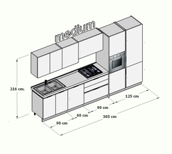 prezzo della composizione medium cucina ged velvet