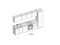 composizione small cucina linea Arredo 3